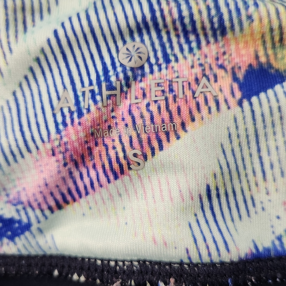 Athleta Blue And Multicolor Pattern Back Pocket L… - image 3